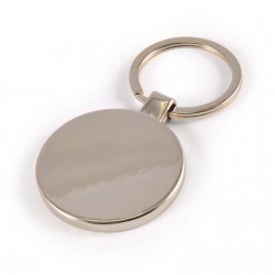 Metal Keyrings - Circle Bamboo Zinc Keytag