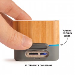 Wired & Bluetooth Headphones - Gig Bamboo Bluetooth Speaker