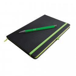 Promotional Journals & Noteboooks - Venture Supreme Notebook A5 / Napier Pen