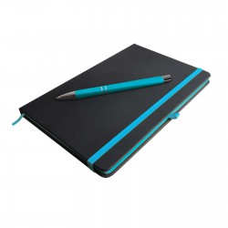 Promotional Journals & Noteboooks - Venture Supreme Notebook A5 / Napier Pen