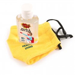 Face Masks - Childrens Mask and Hand Sanitiser Pack