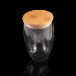 Reusable Coffee Cups - Glass - Sierra Double Wall Glass Cup 450ml
