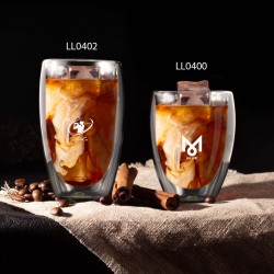Reusable Coffee Cups - Glass - Sierra Double Wall Glass Cup 450ml