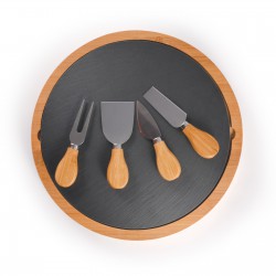 Cheese Sets - Gala Bamboo Slate Cheese Board