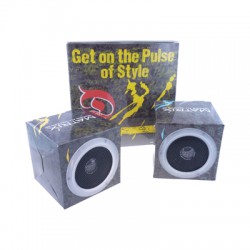 Wired & Bluetooth Headphones - Cubic Foldable Speakers