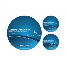 Coasters - PVC Pad with 2 Coasters