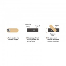 USB Accessories - Webcam Privacy Pack 2 Bamboo