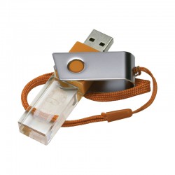 Wired & Bluetooth Headphones - 3D Crystal Swivel Flash Drive 4GB - 32GB
