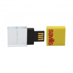 Credit Card Style USB Flash Drives - Moulded 3D Crystal Flash Drive 4GB - 32GB