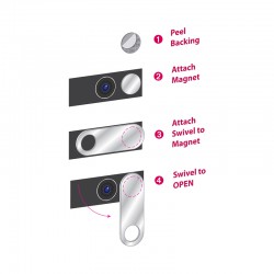 USB Accessories - WebCam Cover Swivel - Metal