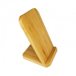 Phone & Tablet Chargers - Stirling Fast Wireless Charge Bamboo Stand