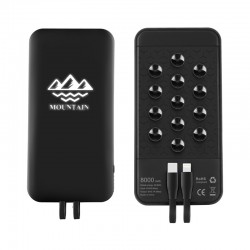 Custom Printed Lanyards - Newport Light-Up Wireless Power Bank 6000 mAh