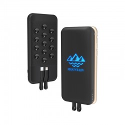 Custom Printed Lanyards - Newport Light-Up Wireless Power Bank 6000 mAh