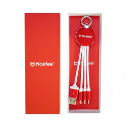 USB Hubs & Cables - Atesso 3n1 Light Up Charge Cable - Round