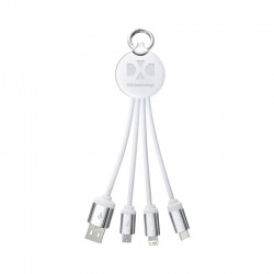 USB Hubs & Cables - Atesso 3n1 Light Up Charge Cable - Round