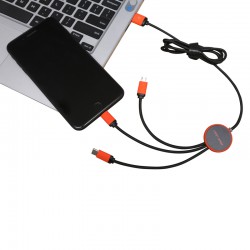 USB Hubs & Cables - Trent 3n1 Light Up Cable - 70 cm