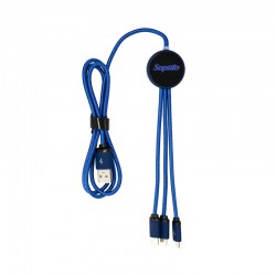 USB Hubs & Cables - Trent 3n1 Light Up Cable - 70 cm