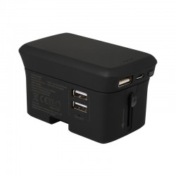 Travel Accessories - Lazio Travel Adaptor & Power Bank - 4000 mAh