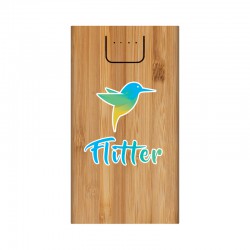 Phone & Tablet Chargers - Jaegers Bamboo Wireless Power Bank - 5000 mAh