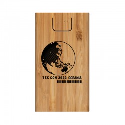 Phone & Tablet Chargers - Jaegers Bamboo Wireless Power Bank - 5000 mAh