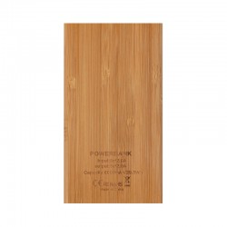Phone & Tablet Chargers - Jaegers Bamboo Wireless Power Bank - 5000 mAh