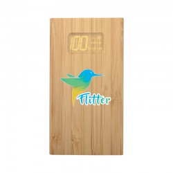 Custom Printed Lanyards - Kendal Bamboo Power Bank - 5000 mAh