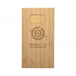 Custom Printed Lanyards - Kendal Bamboo Power Bank - 5000 mAh