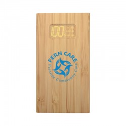 Custom Printed Lanyards - Kendal Bamboo Power Bank - 5000 mAh