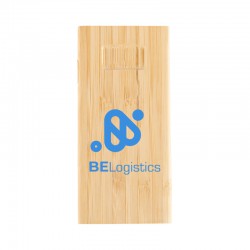 Custom Printed Lanyards - Mills Bamboo Power Bank - 10000 mAh