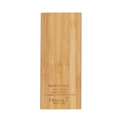 Custom Printed Lanyards - Luton Bamboo Power Bank - 10000 mAh
