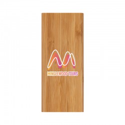 Custom Printed Lanyards - Luton Bamboo Power Bank - 10000 mAh