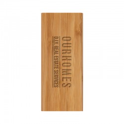 Custom Printed Lanyards - Luton Bamboo Power Bank - 10000 mAh