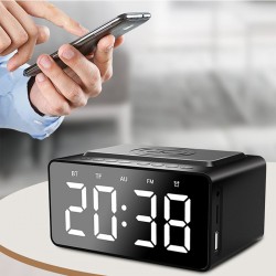 Phone & Tablet Chargers - Dover Alarm Clock Wireless Charger Speaker
