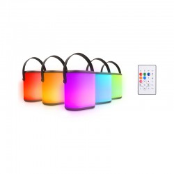 Wired & Bluetooth Headphones - Aurora Portable BT LED Speaker