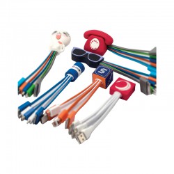 USB Hubs & Cables - Custom Moulded Charge Cable 4n1
