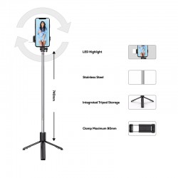 Phone Accessories - Reunion LED Selfie Stand (65)