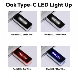 Wired & Bluetooth Headphones - Oak Type-C LED Flash Drive 8GB - 64GB (USB2.0)