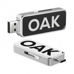 Wired & Bluetooth Headphones - Oak Type-C LED Flash Drive 8GB - 64GB (USB2.0)