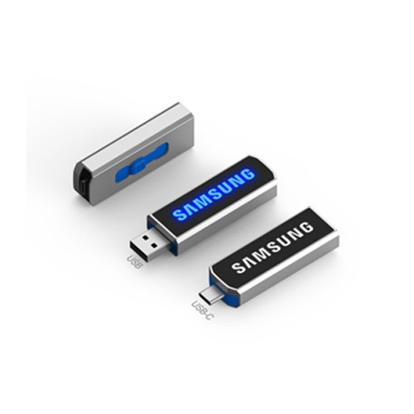 Wired & Bluetooth Headphones - Clyde LED Type-C Flash Drive 8GB - 64GB (USB2.0)