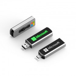 Wired & Bluetooth Headphones - Clyde LED Type-C Flash Drive 8GB - 64GB (USB2.0)