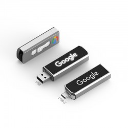 Wired & Bluetooth Headphones - Clyde LED Type-C Flash Drive 8GB - 64GB (USB2.0)