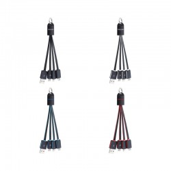 USB Hubs & Cables - Parma 3n1 Light Up Charge Cable - 15 cm