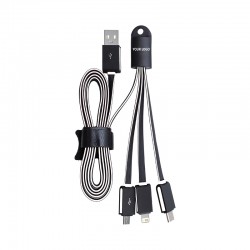 USB Hubs & Cables - Parma 3n1 Light Up Charge Cable - 100 cm