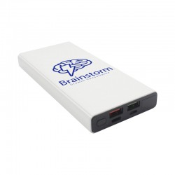 Custom Printed Lanyards - Boston Quick Charge Wireless Power Bank - 10,000 mAh