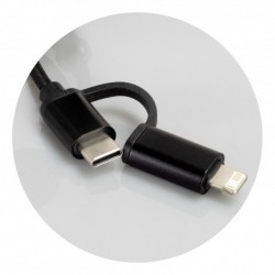 Shopping Tote Bags - Braided Charging Cable