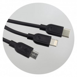 Shopping Tote Bags - Bamboo Triple Connector Cable