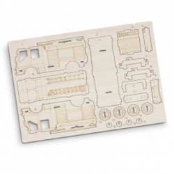 Executive Games - BRANDCRAFT Fire Truck Wooden Model