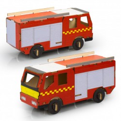 Executive Games - BRANDCRAFT Fire Truck Wooden Model