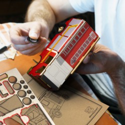 Executive Games - BRANDCRAFT Fire Truck Wooden Model