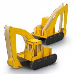 Executive Games - BRANDCRAFT Excavator Wooden Model